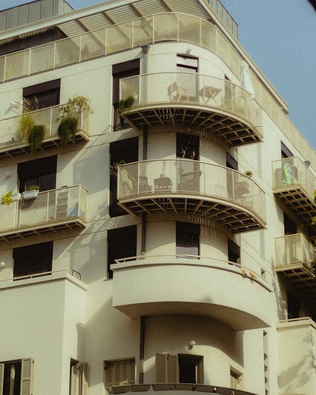 Immeuble de standing avec terrasses